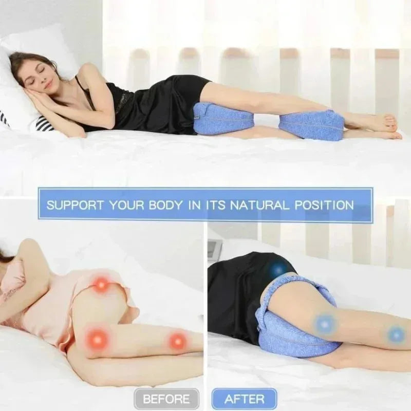 Memory Cotton Leg Pillow Hollow Heart