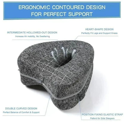 Memory Cotton Leg Pillow Hollow Heart